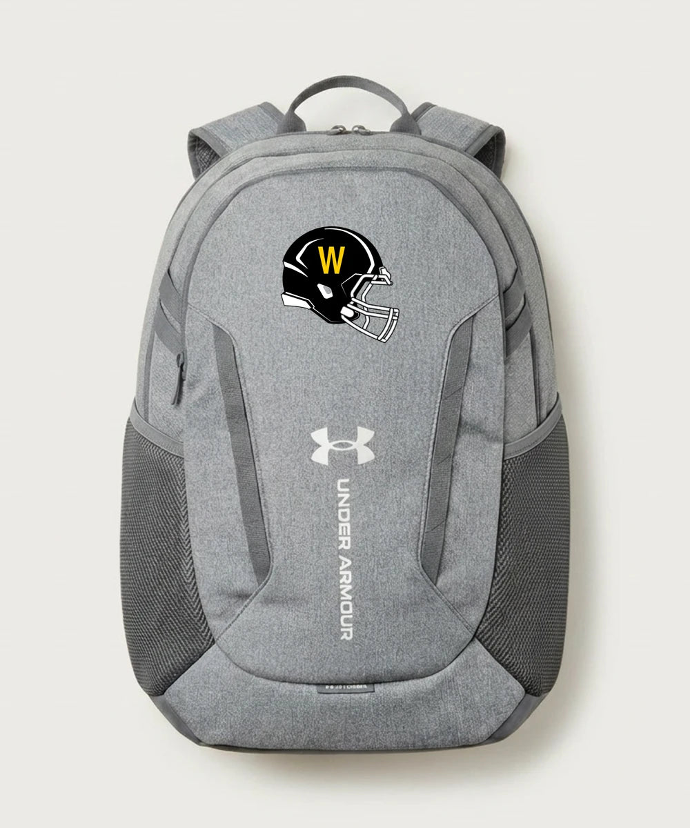 Warroad High School Football (Boys) - Grey Backpack - Full Front