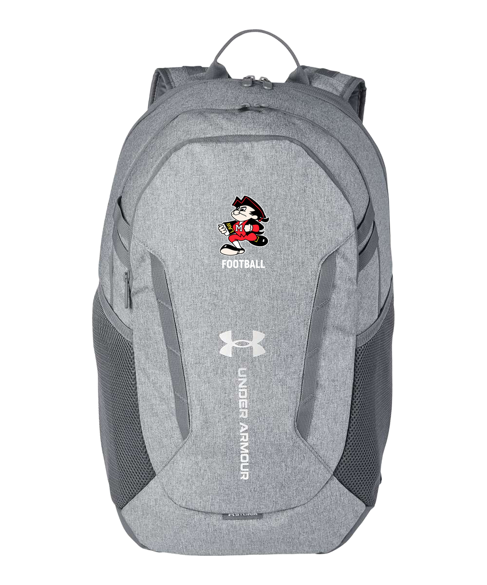 John Marshall High School football_boys - Grey Backpack - Full Front