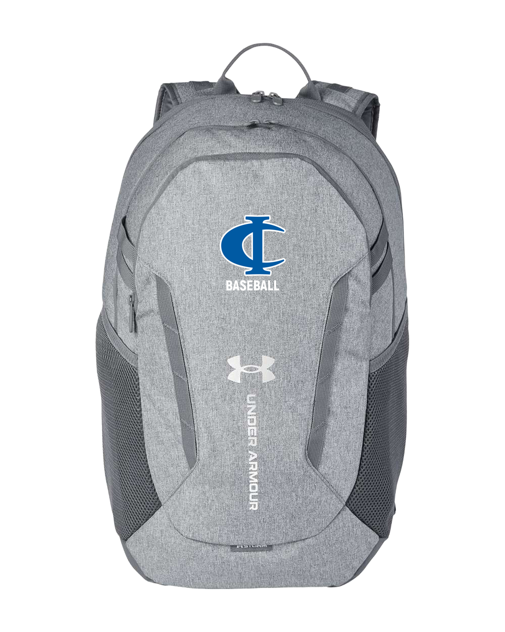 Cambridge Isanti Baseball - Grey Backpack - Full Front