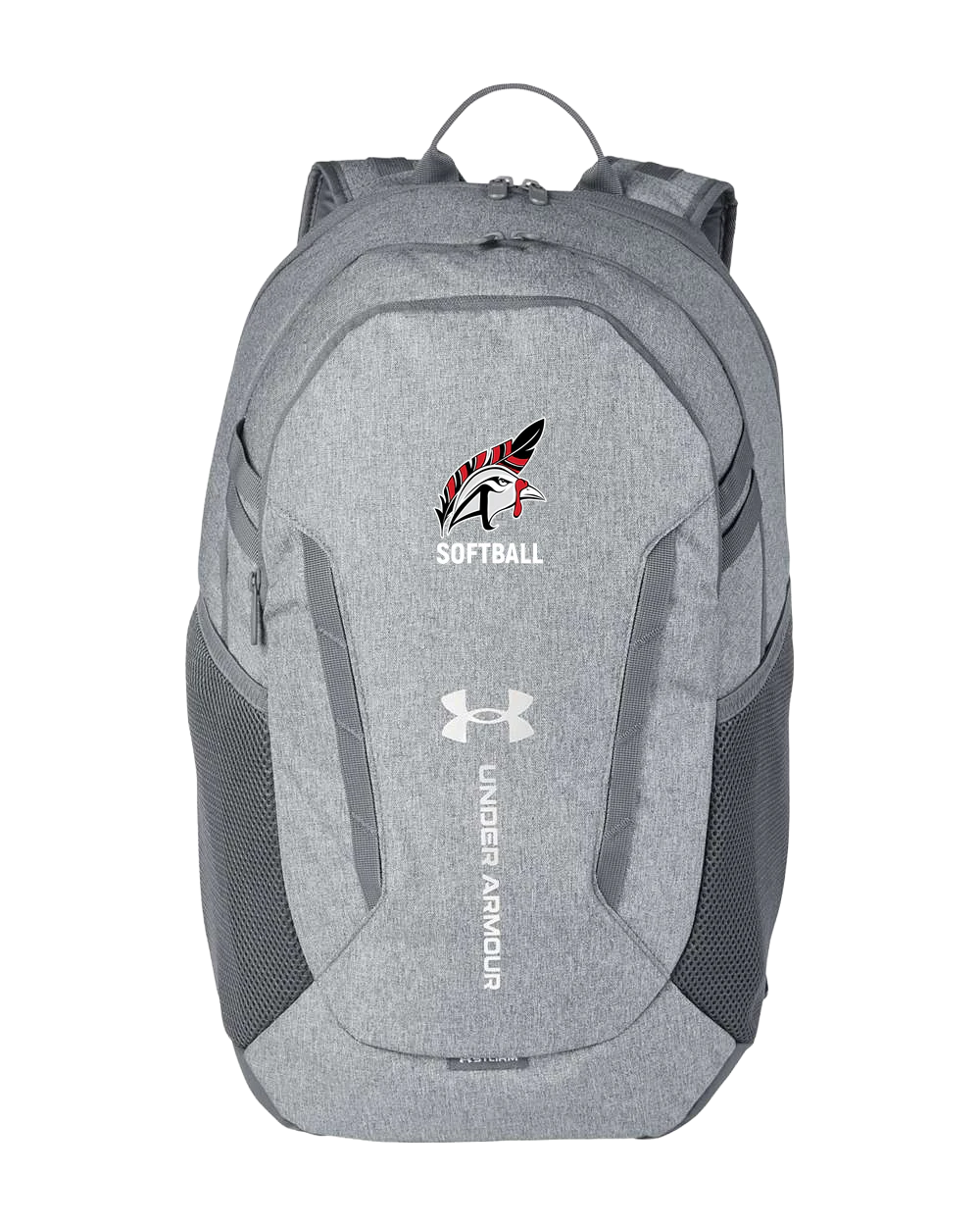Aitkin Softball - Grey Backpack - Full Front