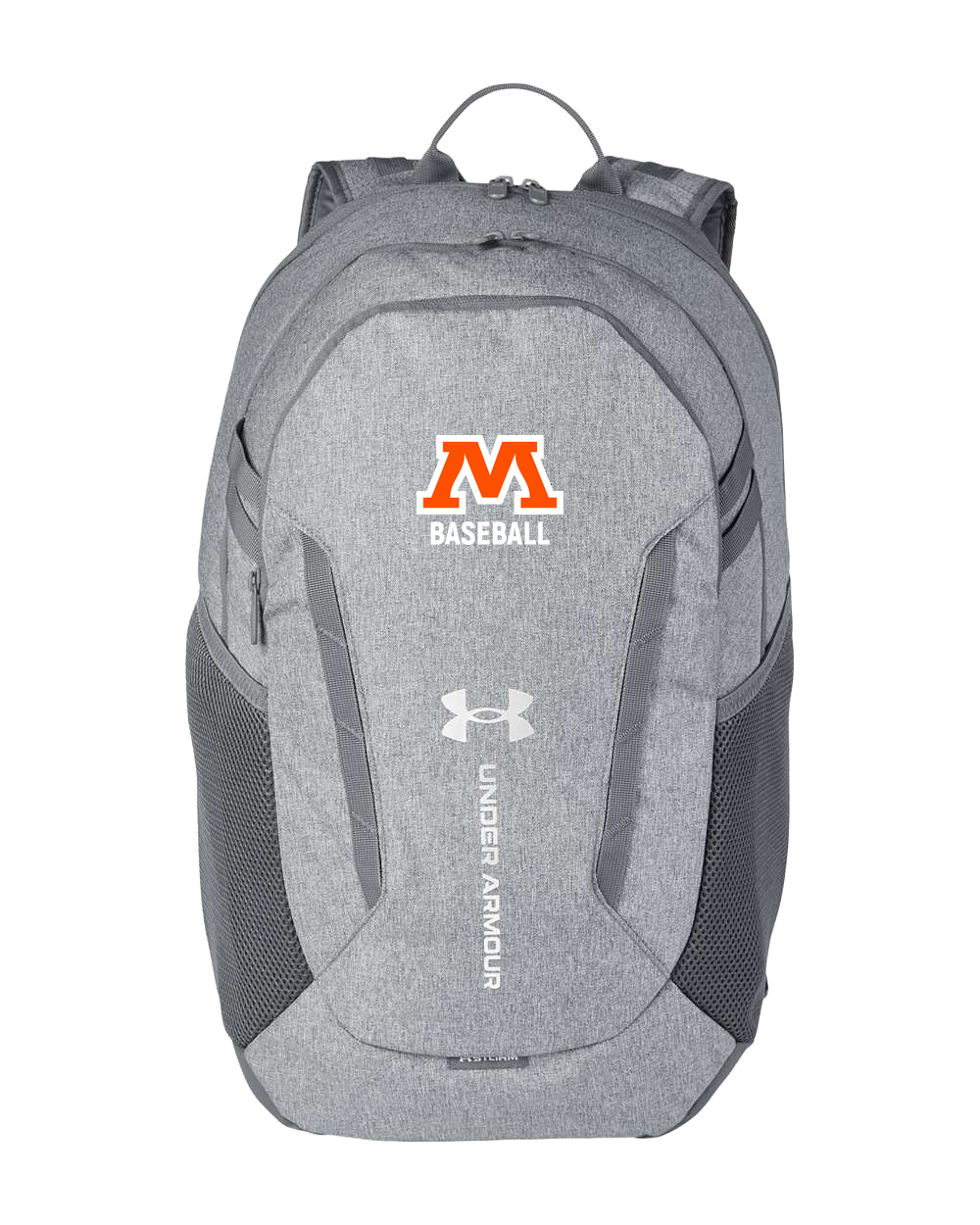 Moorhead Baseball - Grey Backpack - Full Front