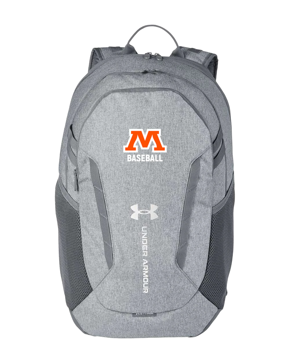 Moorhead Baseball - Grey Backpack - Full Front