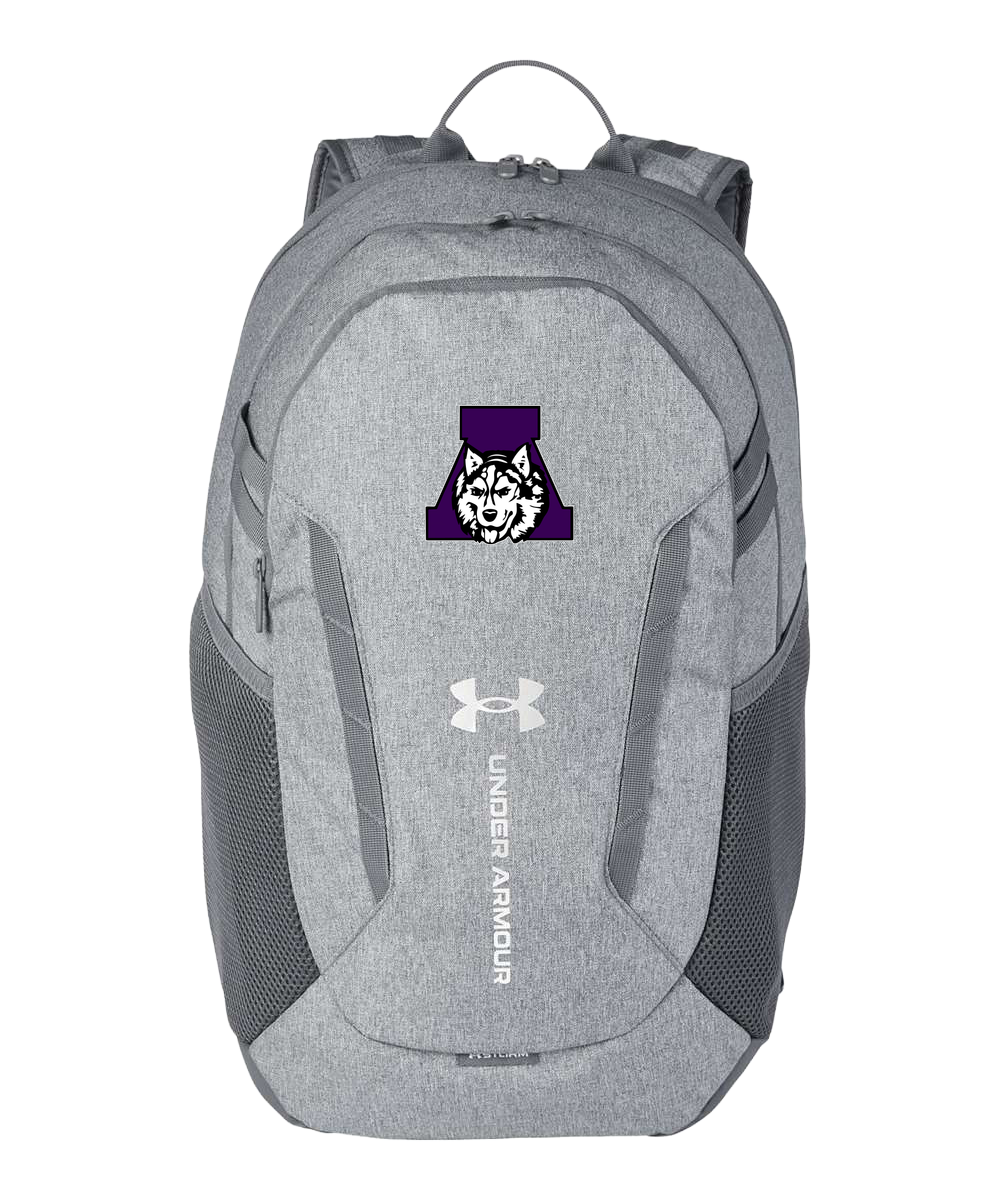 Albany Baseball and Softball - Grey Backpack - Full Front
