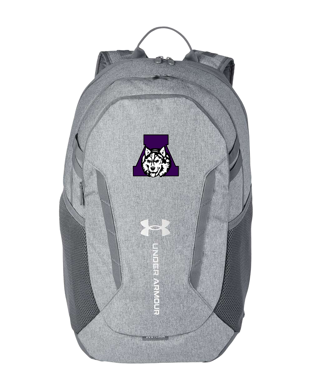 Albany Baseball and Softball - Grey Backpack - Full Front