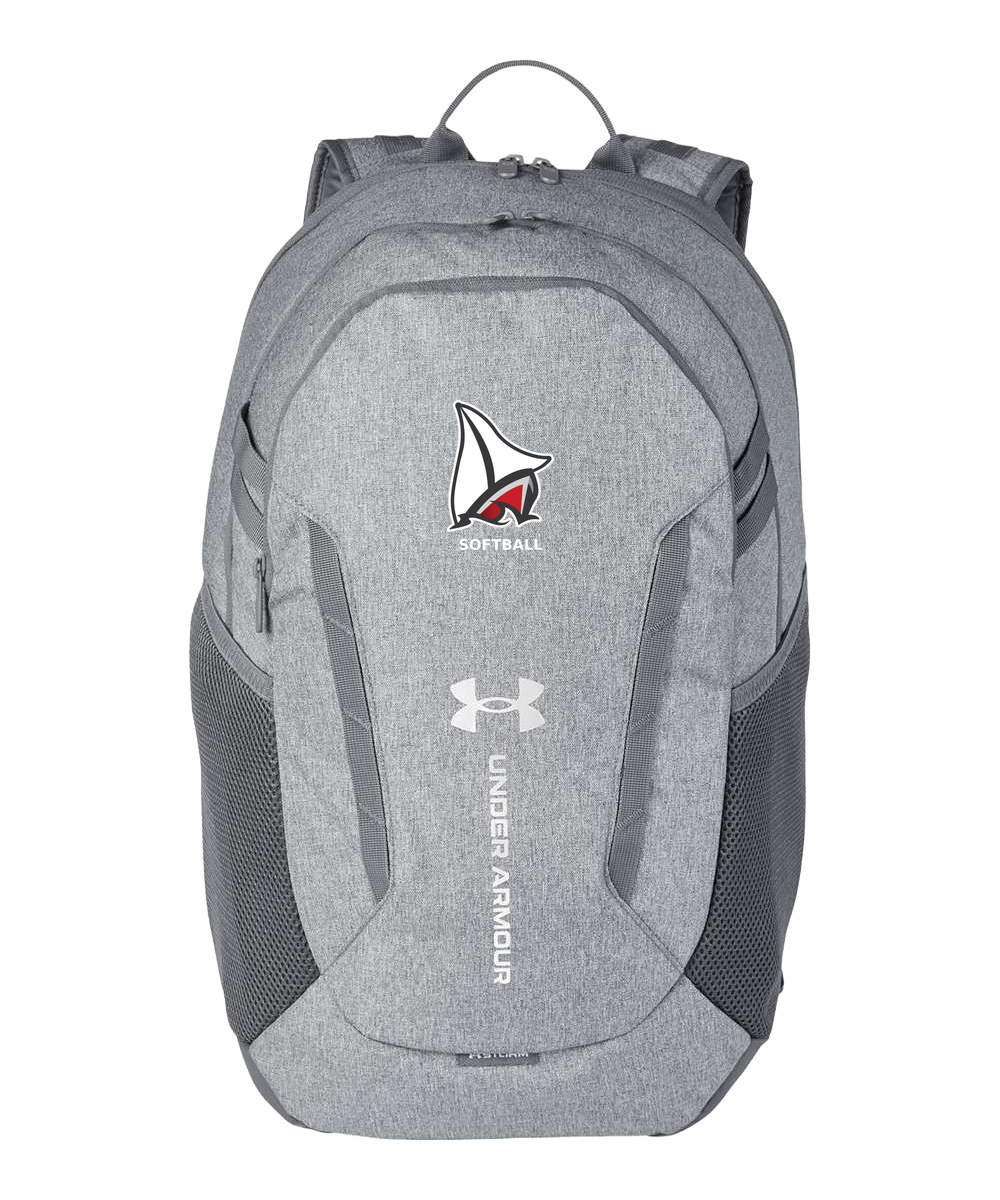Detroit Lakes Softball - Grey Backpack - Full Front