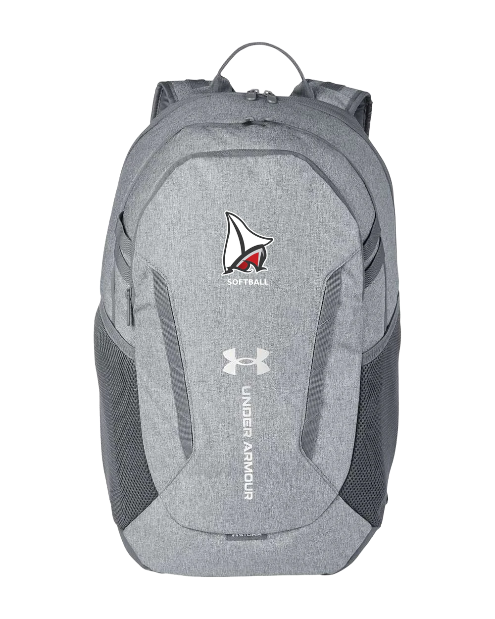 Detroit Lakes Softball - Grey Backpack - Full Front