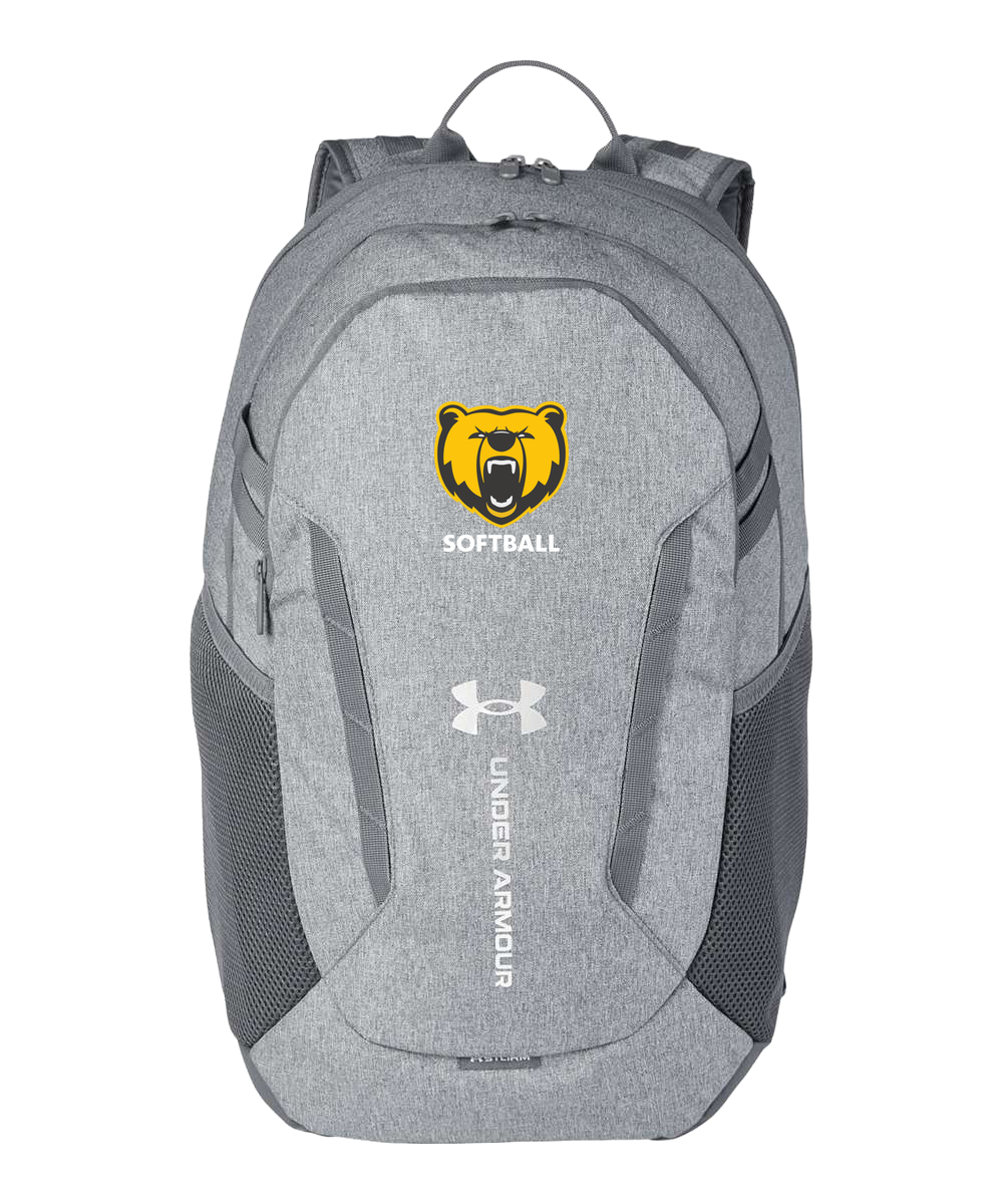 Byron Softball - Grey Backpack - Full Front