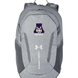 Albany Softball - Grey Backpack - Full Front