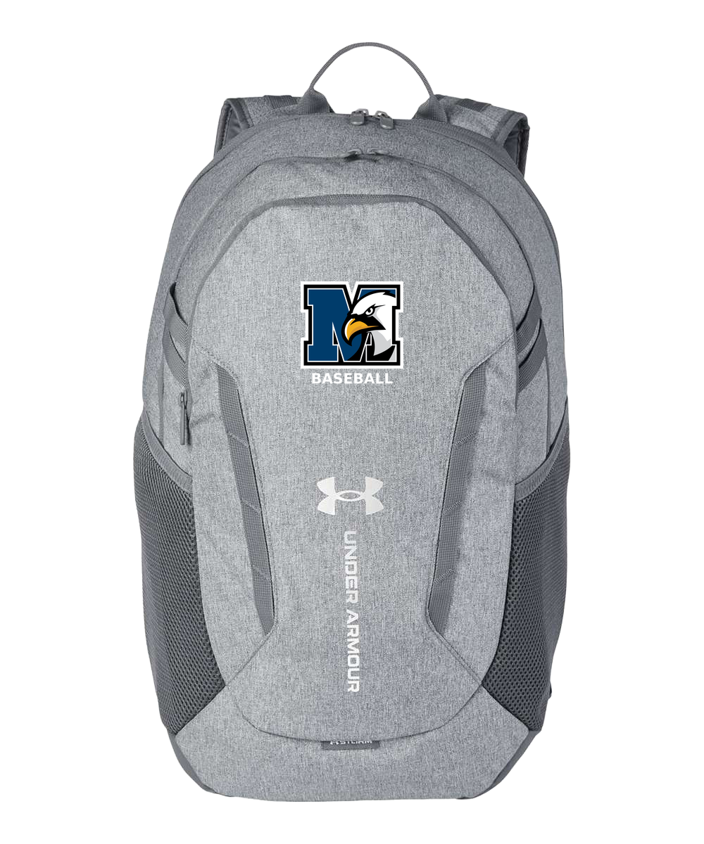 New York Mills Baseball - Grey Backpack - Full Front