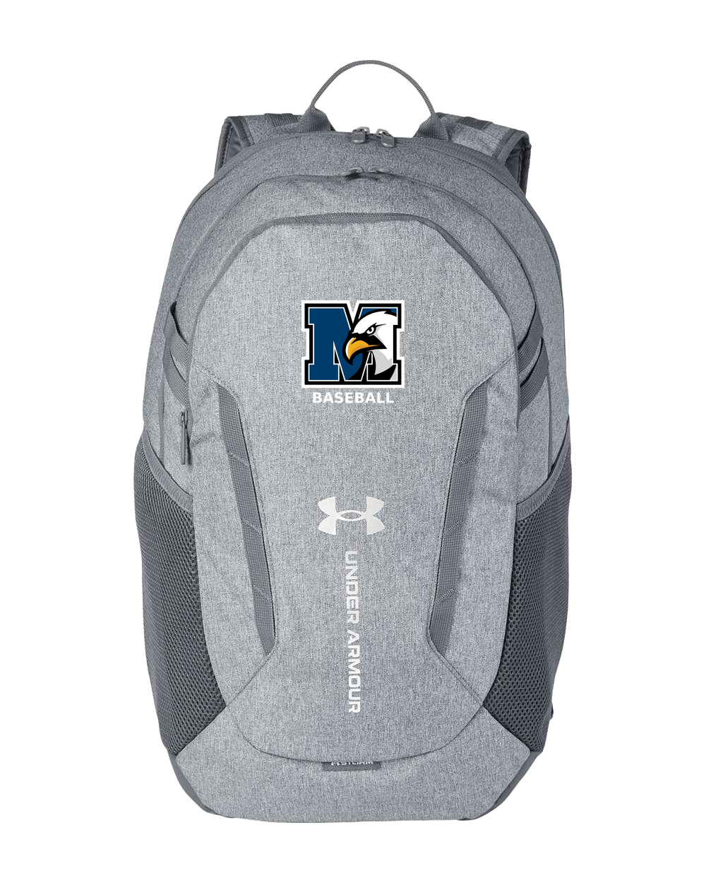 New York Mills Baseball - Grey Backpack - Full Front