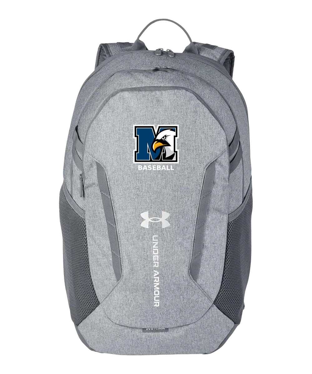 New York Mills Baseball - Grey Backpack - Full Front