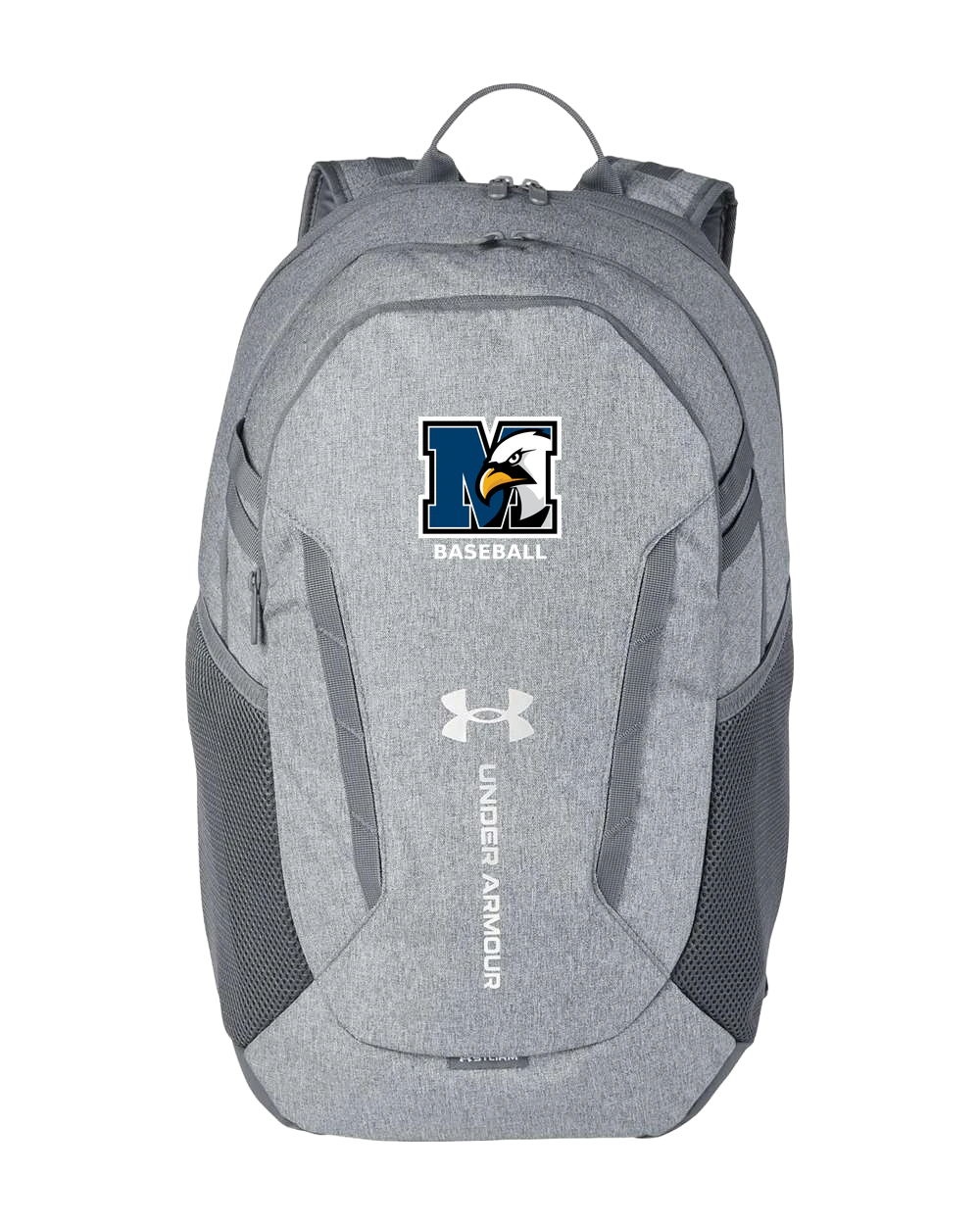 New York Mills Baseball - Grey Backpack - Full Front