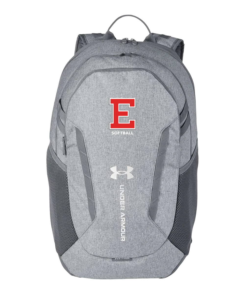 Duluth East Softball - Grey Backpack - Full Front