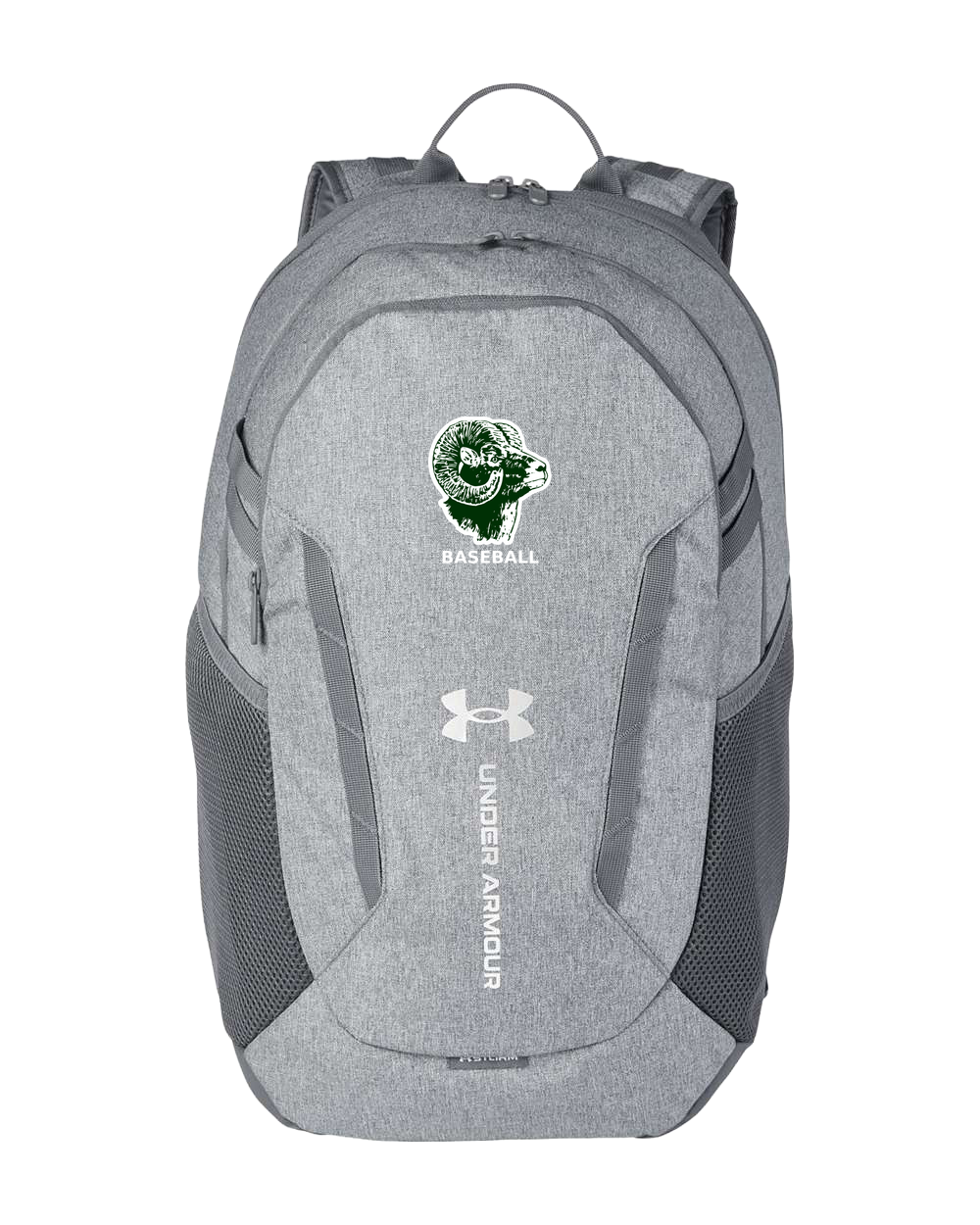 Roseau Baseball - Grey Backpack - Full Front