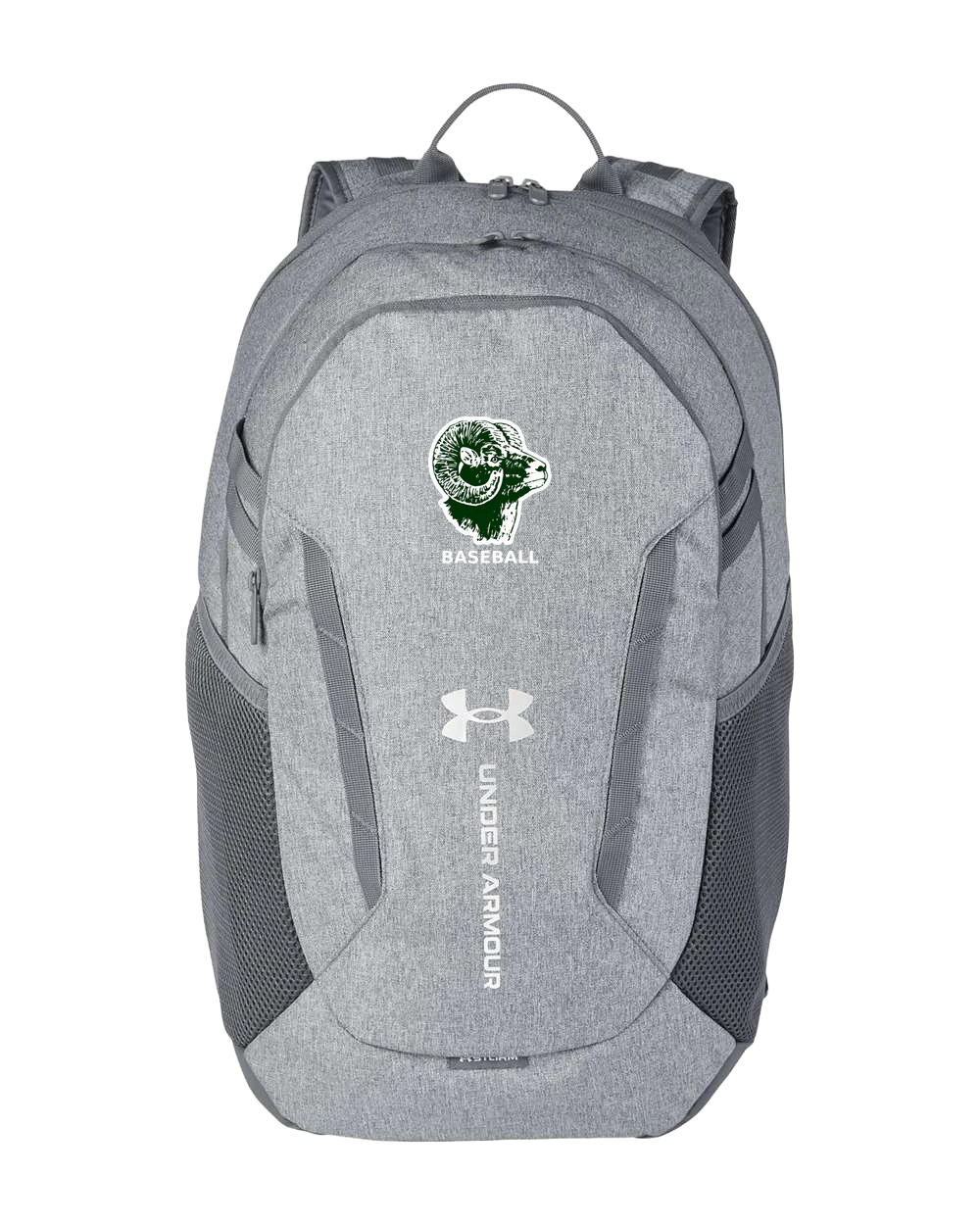 Roseau Baseball - Grey Backpack - Full Front