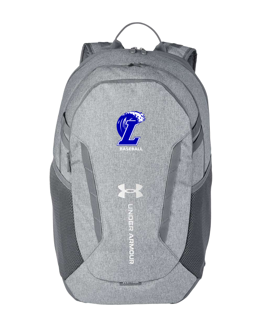 Lakeview Baseball - Grey Backpack - Full Front