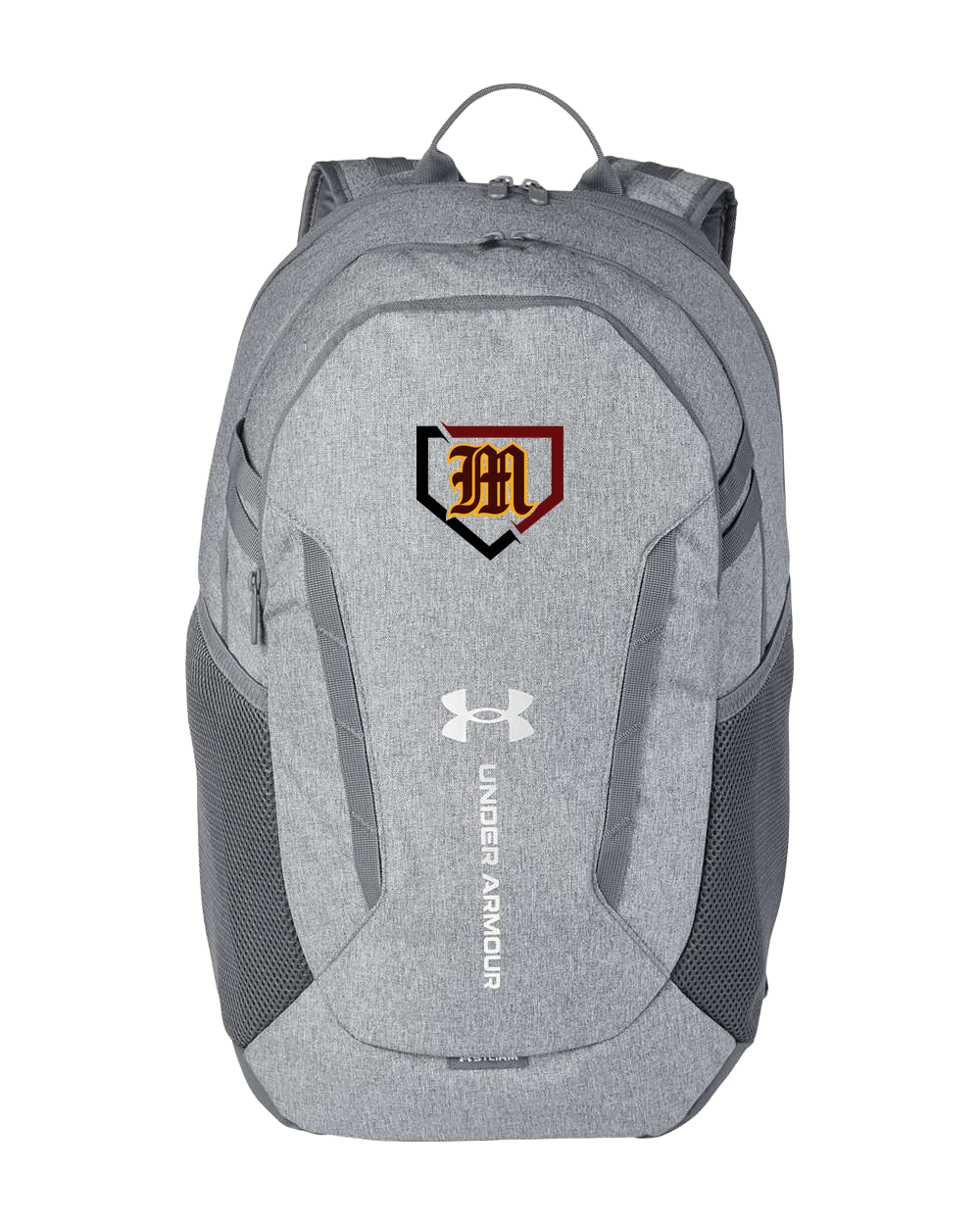 Menomonie Baseball - Grey Backpack - Full Front