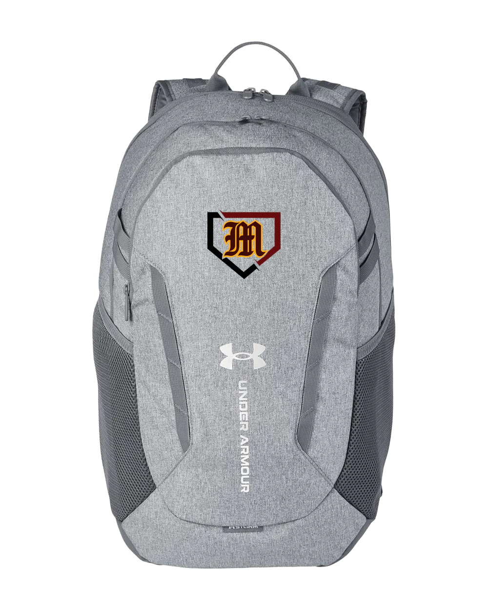 Menomonie Baseball - Grey Backpack - Full Front