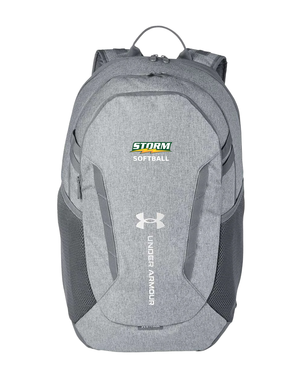 Sauk Rapids Rice Softball - Grey Backpack - Full Front