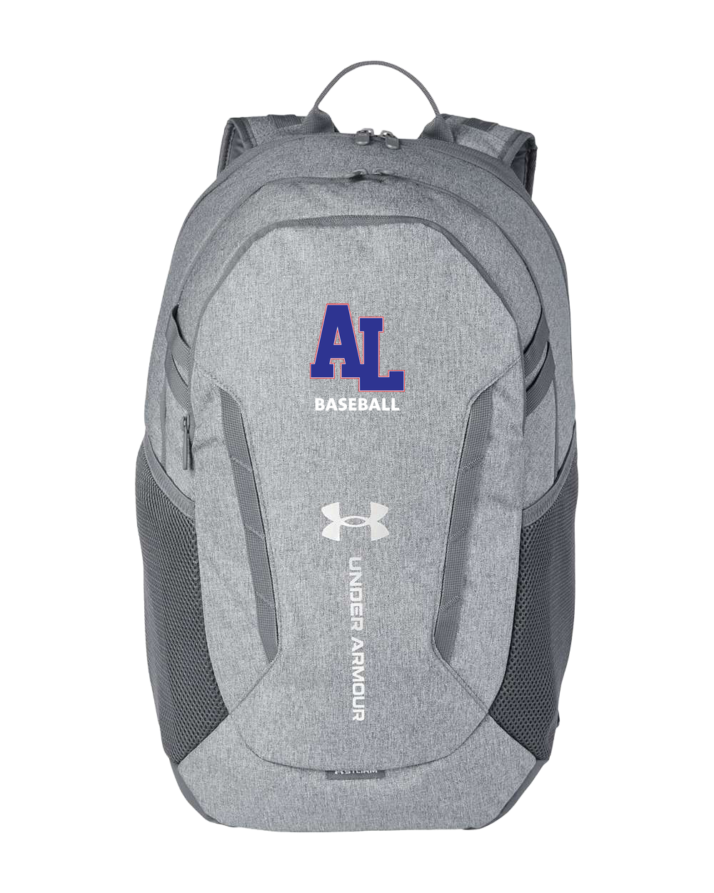 Albert Lea Youth Baseball - Grey Backpack - Full Front