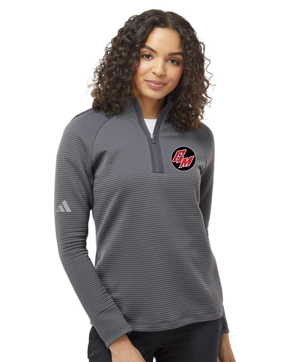 Free Test - Grey Quarter Zip - Left Chest