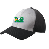 Maple River High School hockey_boys - Grey/ Black New Era - Stretch Mesh Cap. NE1020