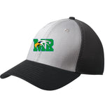 Maple River High School hockey_boys - Grey/ Black New Era - Stretch Mesh Cap. NE1020