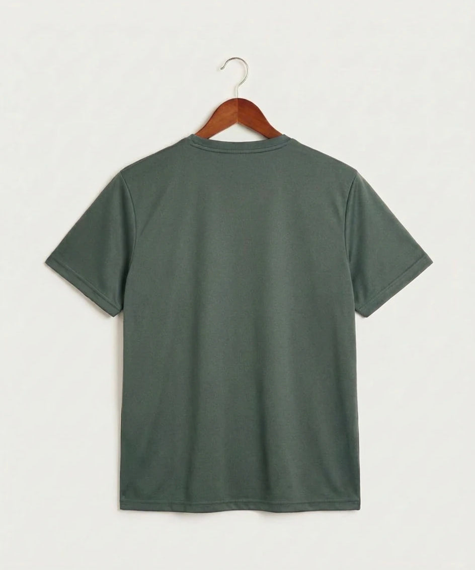 Hancock High School Football (Boys) - Grey Concrete Heather Sport-Tek PosiCharge Competitor Tee. ST350 (back)
