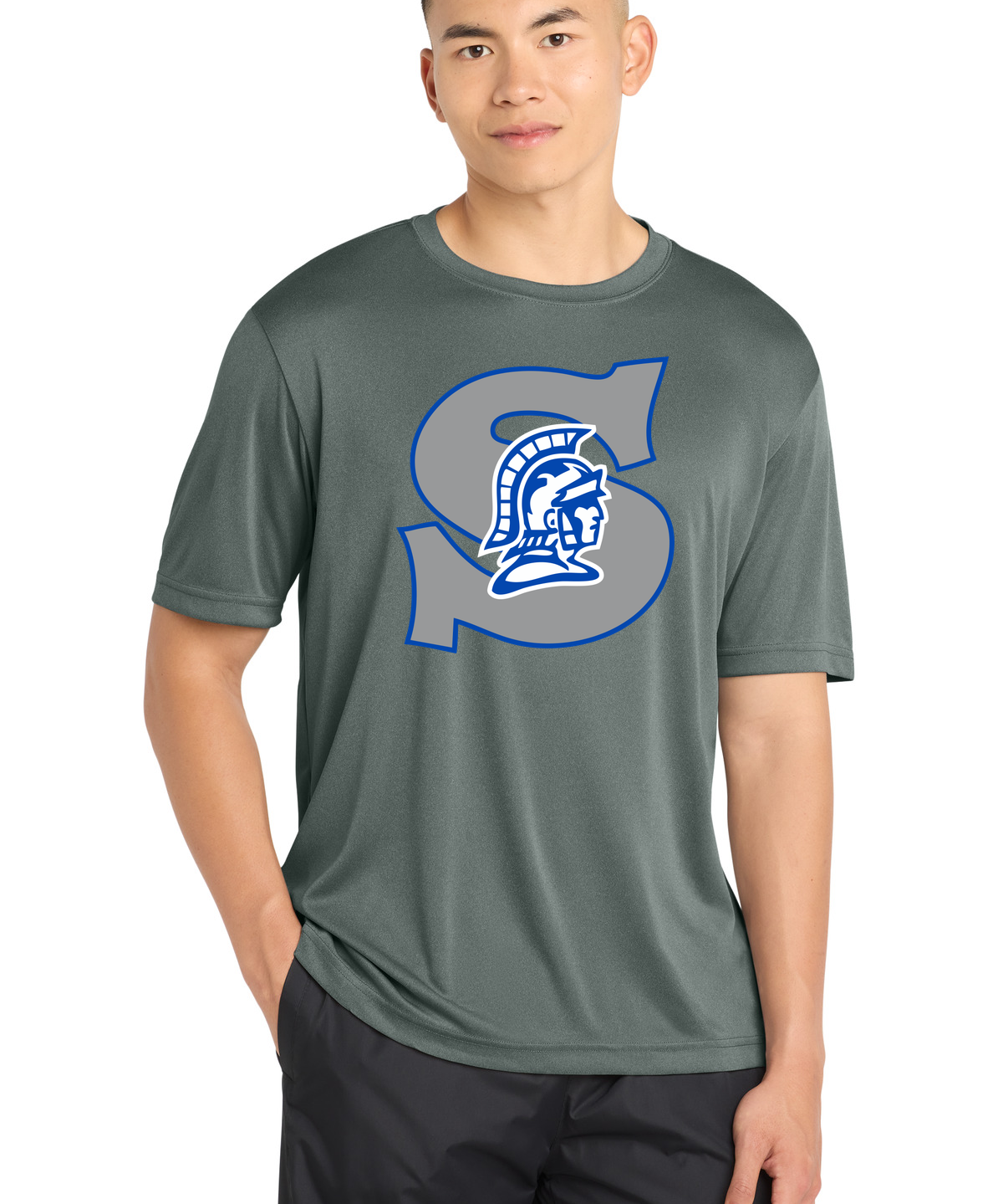 Southwest Football - Grey Concrete Heather Sport-Tek PosiCharge Competitor Tee. ST350