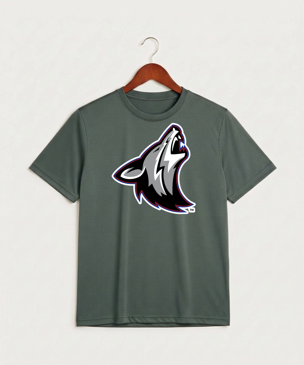 Heron Lake-Okabena High School Football (Boys) - Grey Concrete Heather Sport-Tek PosiCharge Competitor Tee. ST350