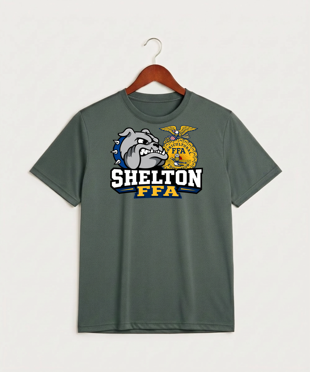 Shelton High School FFA general - Grey Concrete Heather Sport-Tek PosiCharge Competitor Tee. ST350