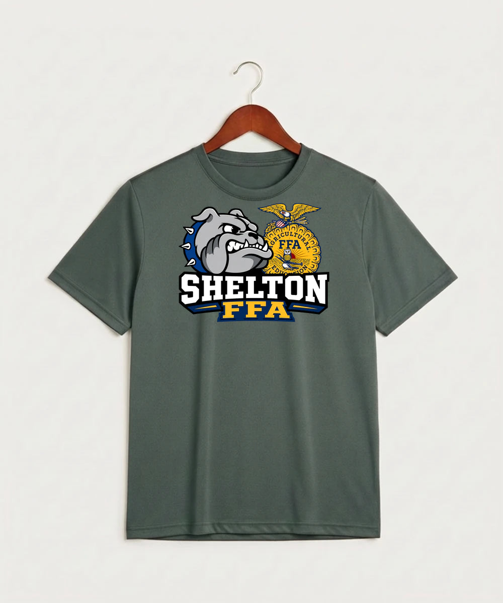 Shelton High School FFA general - Grey Concrete Heather Sport-Tek PosiCharge Competitor Tee. ST350