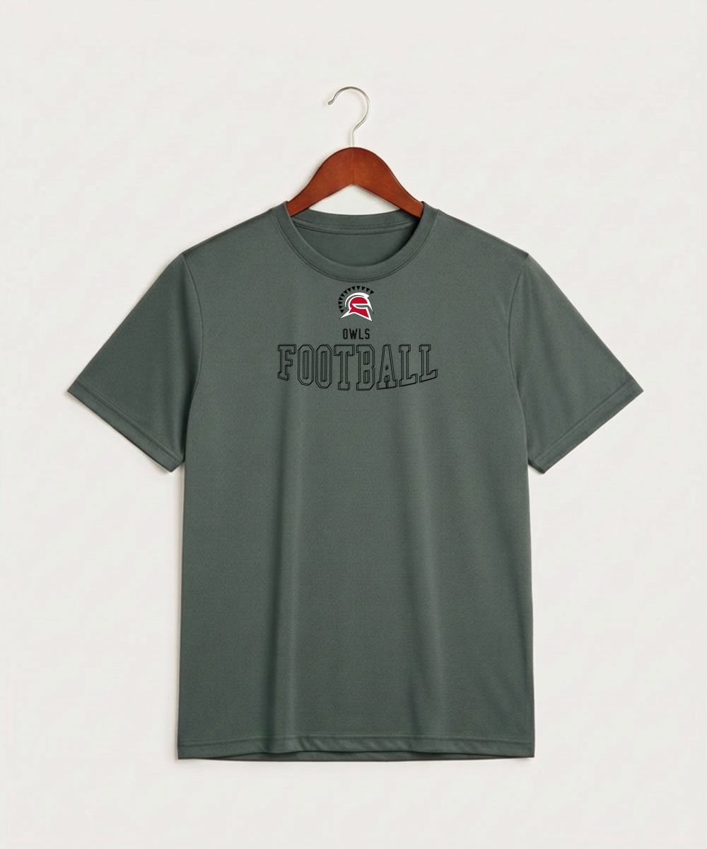 Hancock High School Football (Boys) - Grey Concrete Heather Sport-Tek PosiCharge Competitor Tee. ST350