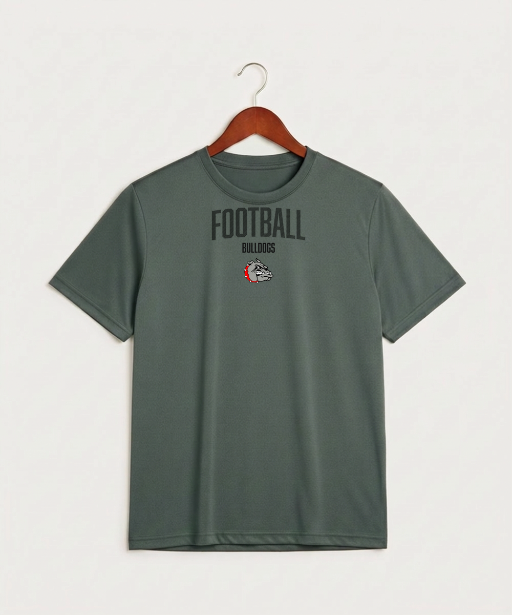 Otter Tail Central Football (Boys) - Grey Concrete Heather Sport-Tek PosiCharge Competitor Tee. ST350
