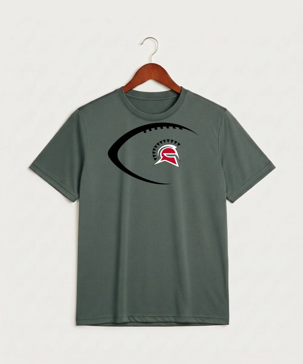 Hancock High School Football (Boys) - Grey Concrete Heather Sport-Tek PosiCharge Competitor Tee. ST350
