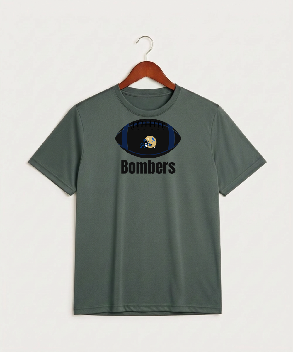 Braham Area High School Football (Boys) - Grey Concrete Heather Sport-Tek PosiCharge Competitor Tee. ST350