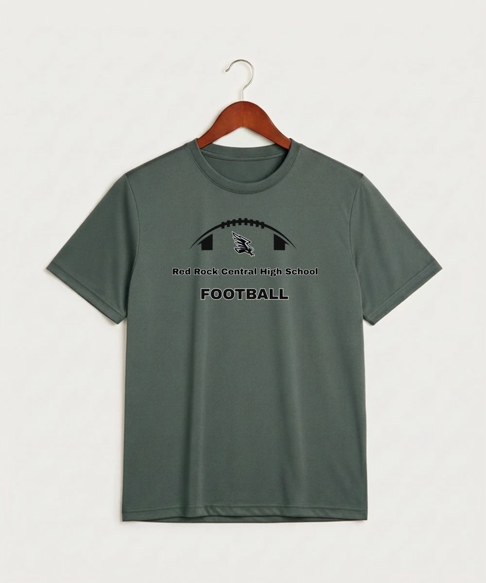 Red Rock Central High School Football (Boys) - Grey Concrete Heather Sport-Tek PosiCharge Competitor Tee. ST350