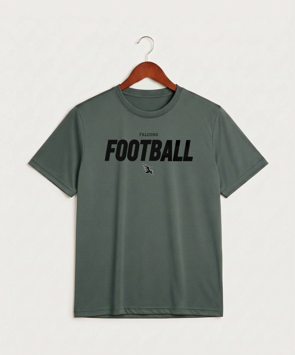 Red Rock Central High School Football (Boys) - Grey Concrete Heather Sport-Tek PosiCharge Competitor Tee. ST350