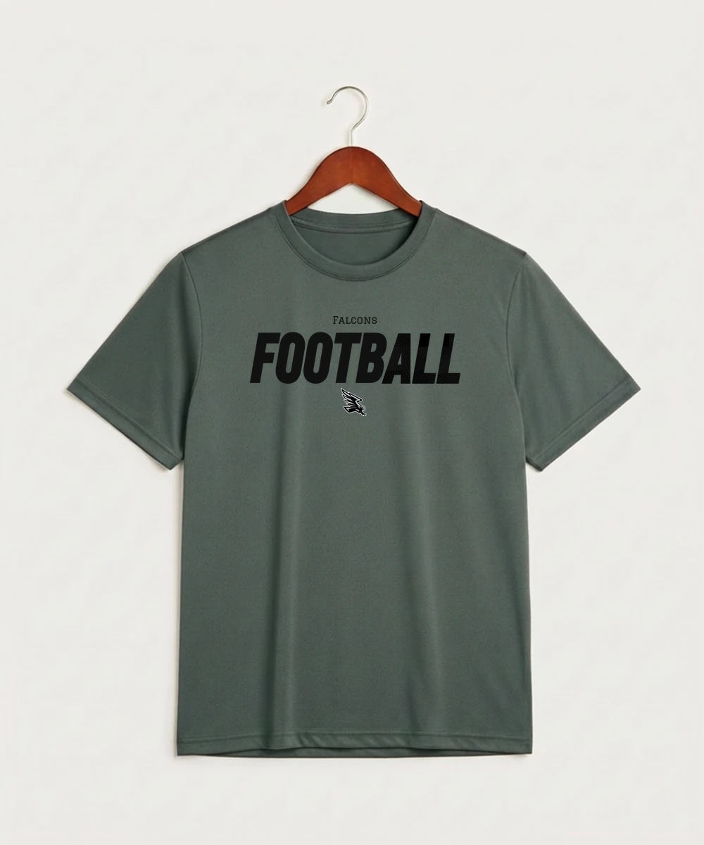Red Rock Central High School Football (Boys) - Grey Concrete Heather Sport-Tek PosiCharge Competitor Tee. ST350