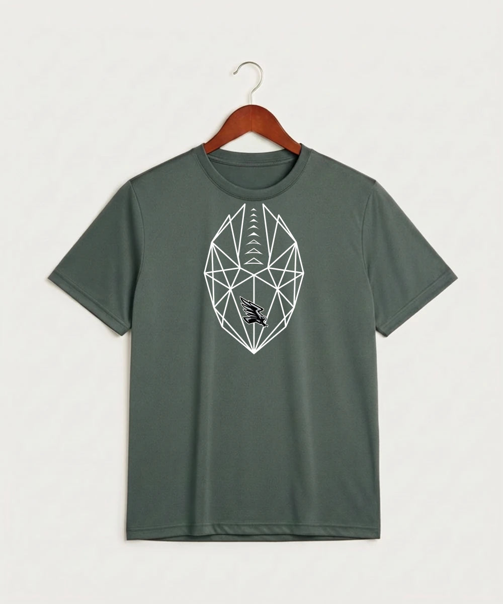 Red Rock Central High School Football (Boys) - Grey Concrete Heather Sport-Tek PosiCharge Competitor Tee. ST350