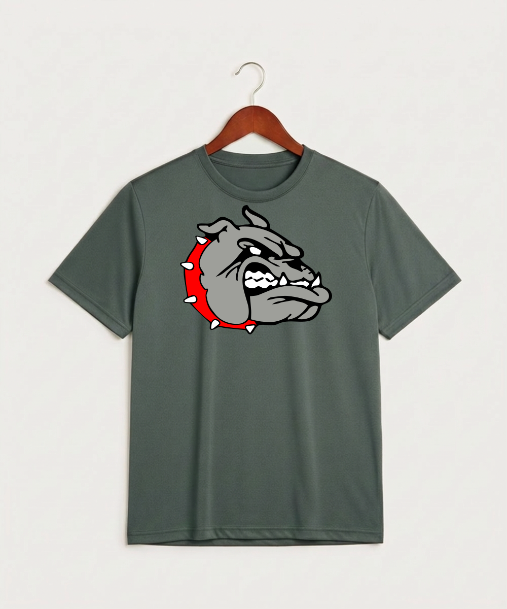 Otter Tail Central Football (Boys) - Grey Concrete Heather Sport-Tek PosiCharge Competitor Tee. ST350