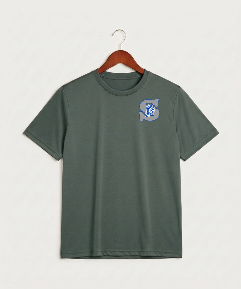 Green Bay Southwest High School Volleyball (Girls) - Grey Concrete Heather Sport-Tek PosiCharge Competitor Tee. ST350