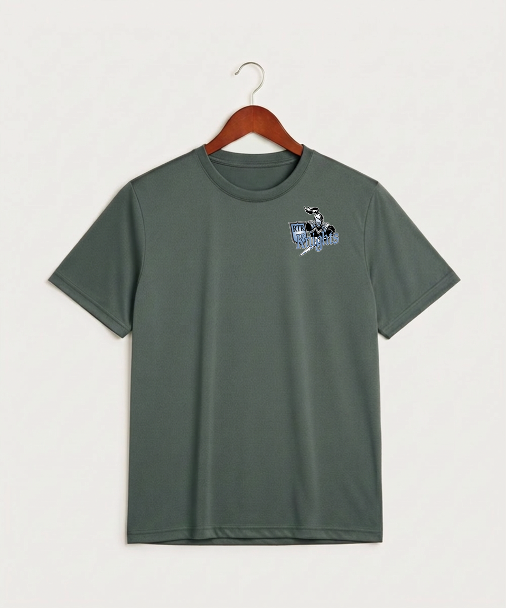 Russell-Tyler-Ruthton High School Football (Boys) - Grey Concrete Heather Sport-Tek PosiCharge Competitor Tee. ST350