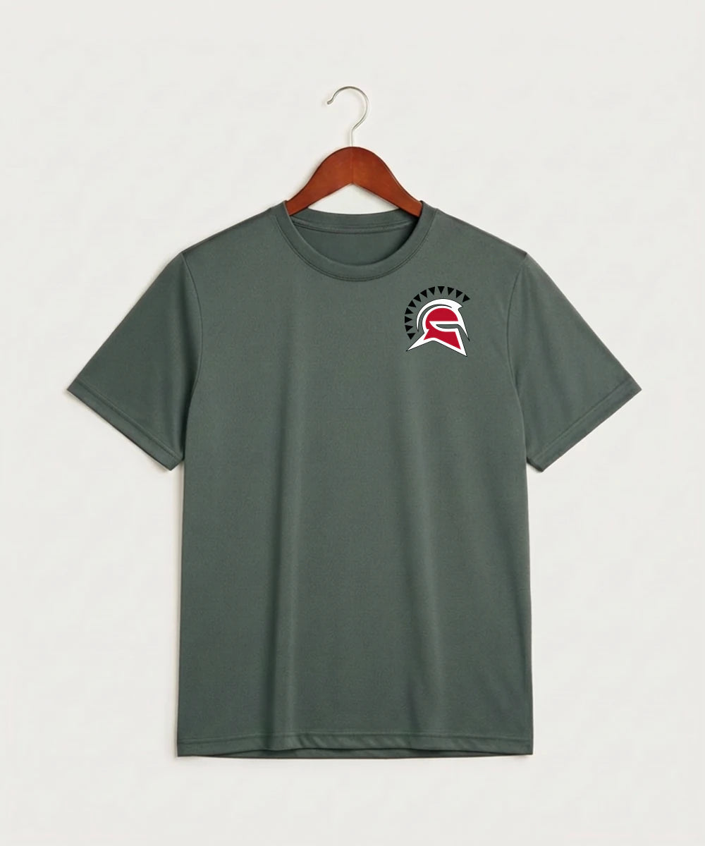 Hancock High School Football (Boys) - Grey Concrete Heather Sport-Tek PosiCharge Competitor Tee. ST350