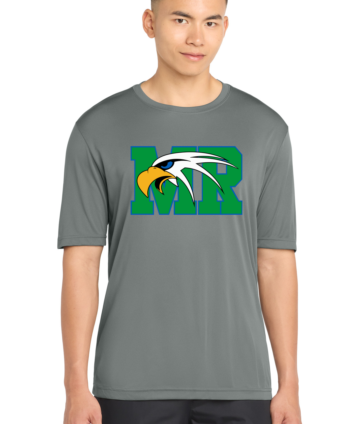 Maple River High School hockey_boys - Grey Concrete Sport-Tek PosiCharge Competitor Tee. ST350