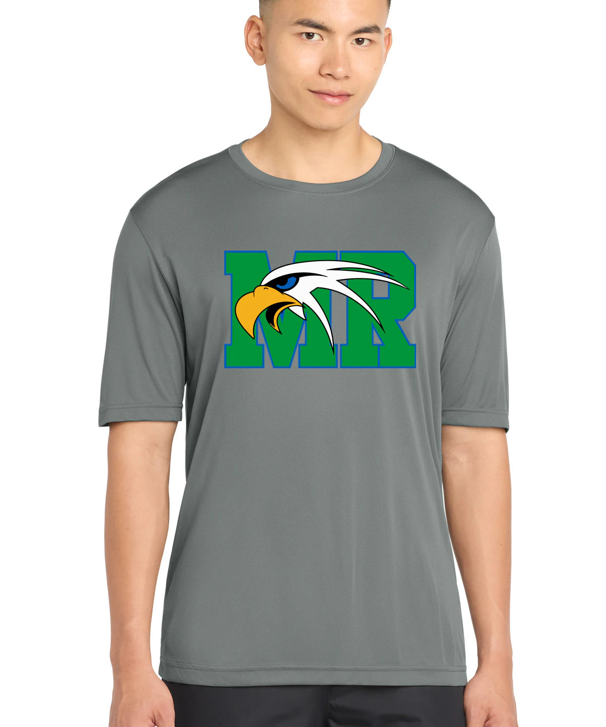 Maple River High School hockey_boys - Grey Concrete Sport-Tek PosiCharge Competitor Tee. ST350