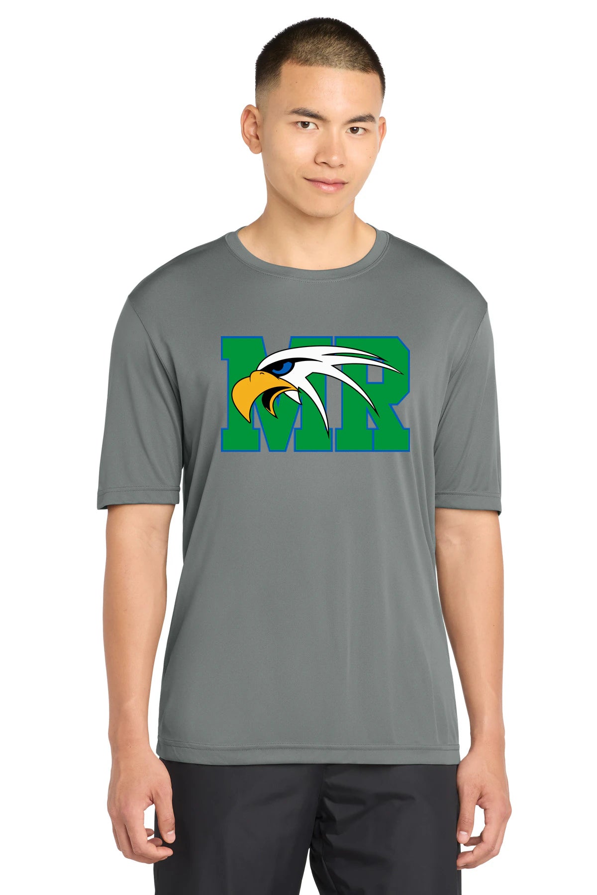 Maple River High School hockey_boys - Grey Concrete Sport-Tek PosiCharge Competitor Tee. ST350