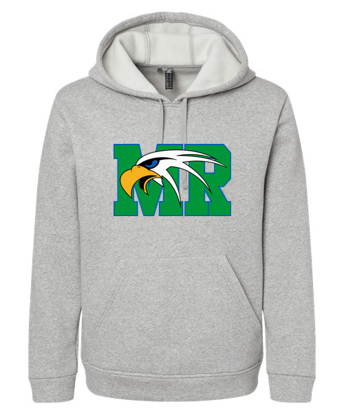 Maple River High School hockey_boys - Grey Heather Unisex Fleece Hooded Sweatshirt