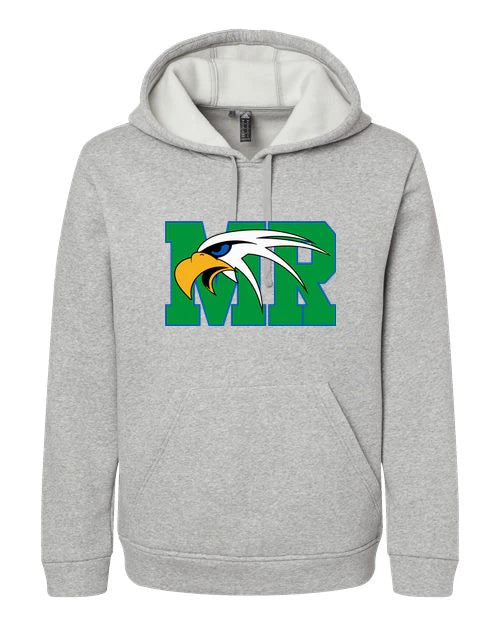 Maple River High School hockey_boys - Grey Heather Unisex Fleece Hooded Sweatshirt