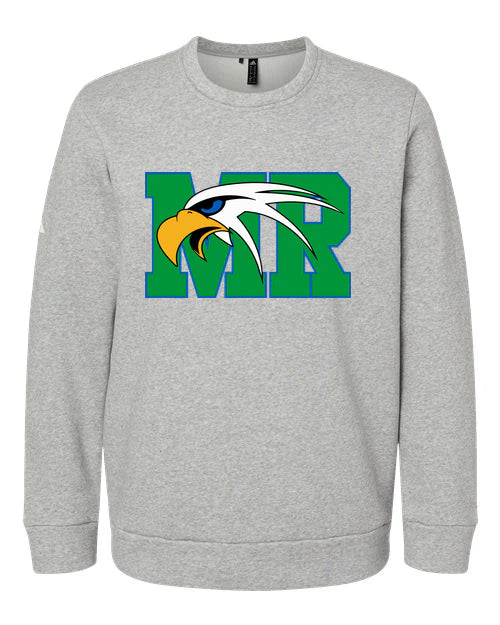 Maple River High School baseball_boys - Grey Heather Unisex Fleece Crewneck Sweatshirt